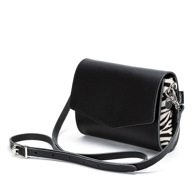 Thumbnail of Handmade Leather Clutch Bag - Zebra image