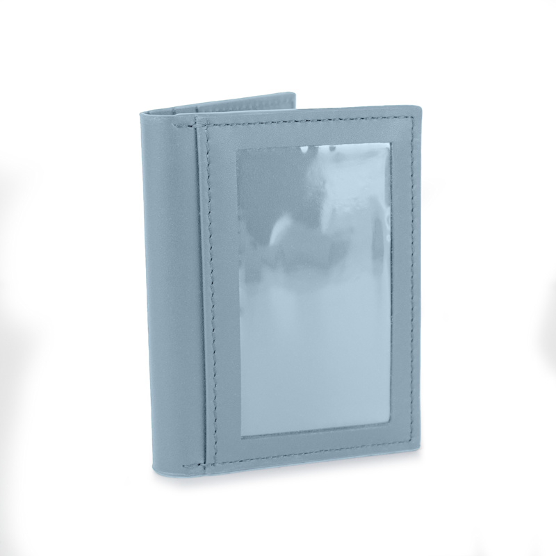 Thumbnail of Handmade Leather Id Wallet - Ice Blue image
