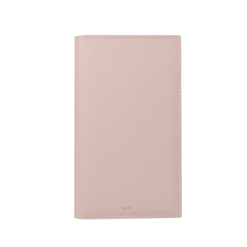 Thumbnail of Handmade Leather Passport & Travel Wallet In Nude Pink image