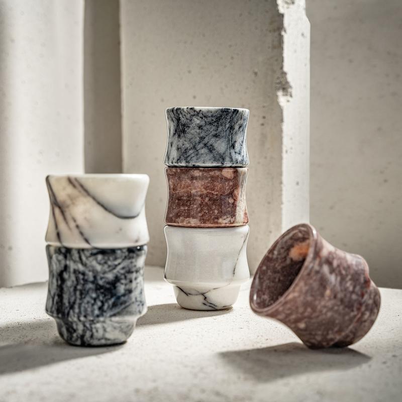 Thumbnail of Handmade Red Marble Tumbler image