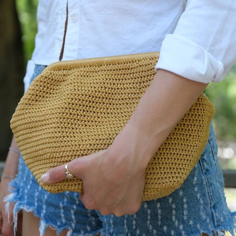 Thumbnail of Handmade Mustard Yellow Clutch Bag image