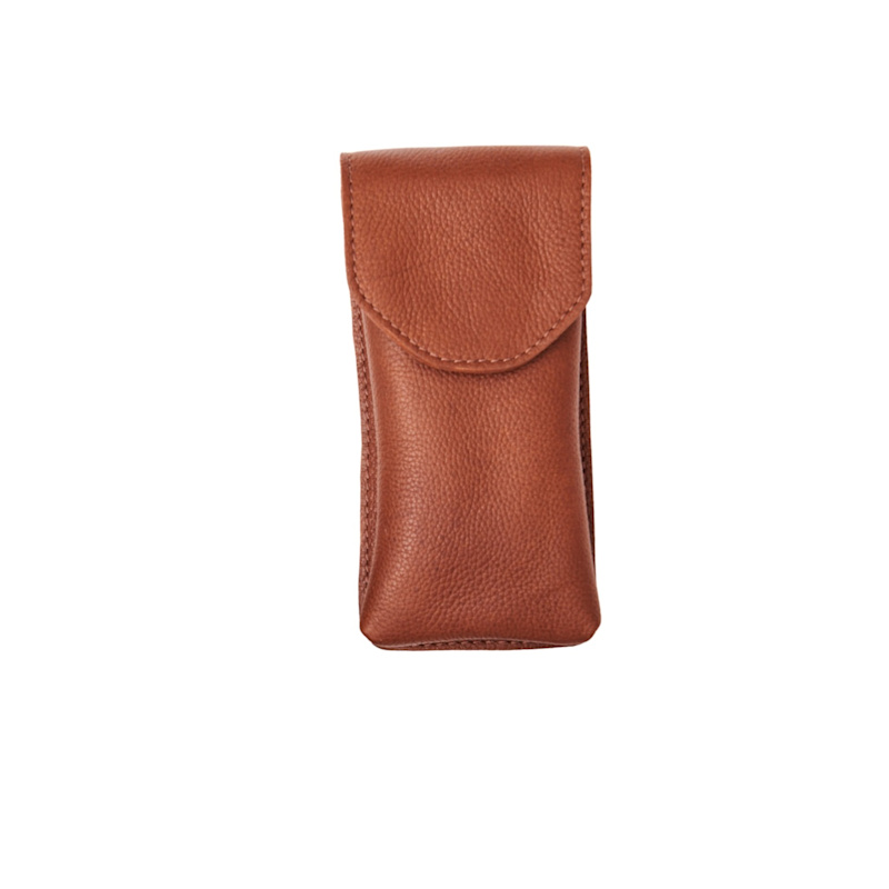 Thumbnail of Handmade Soft Leather Glasses Sunglasses Case - Tan image