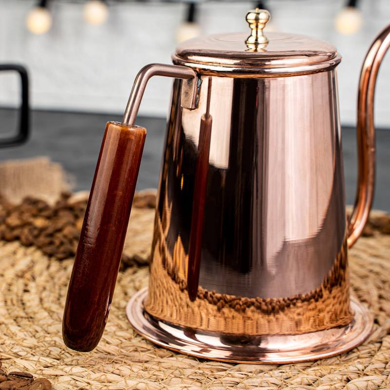 Handmade Solid Copper Coffee & Tea Brewing Pot | ANATOLIACRAFT