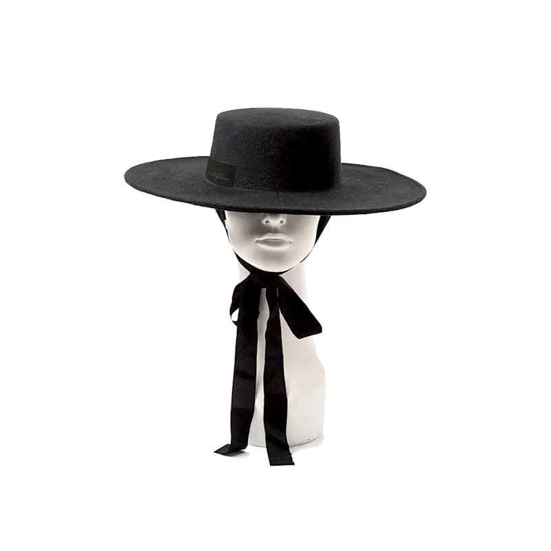 Handmade Wide Brim Wool Boater Hat | Chanel Joan Elkayam  display picture 1