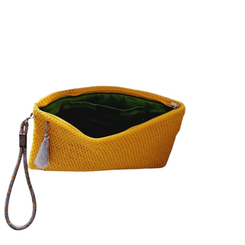Thumbnail of Handmade Yellow  Clutch Bag – Elegant And Chic image