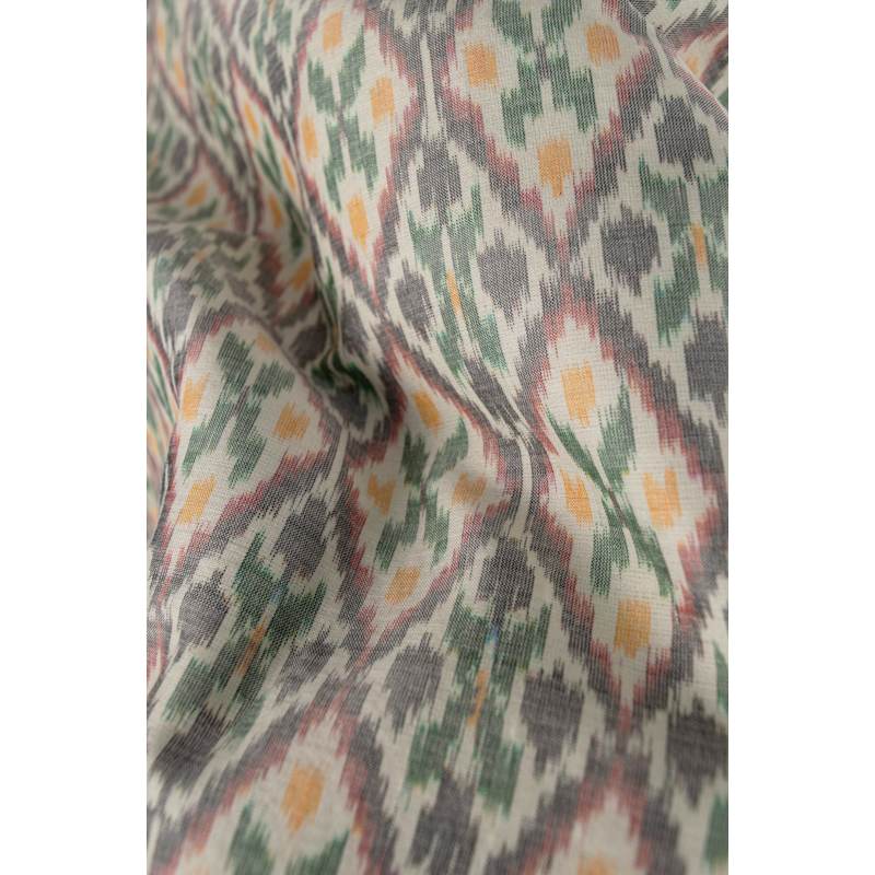 Thumbnail of Handwoven Ikat Silk Vest – Bold Pattern, Effortless Charm - Statement Waistcoat image