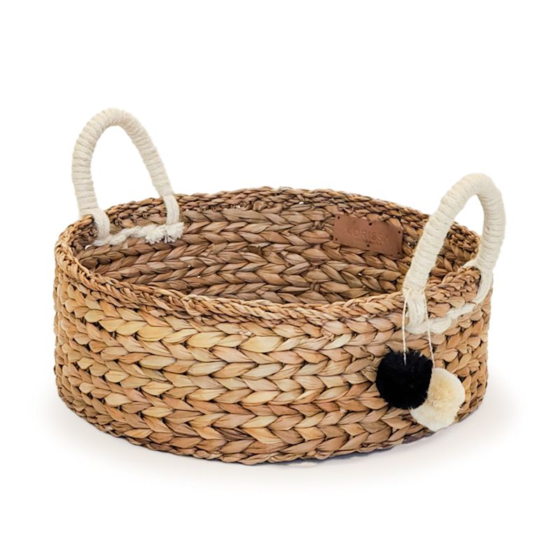 Thumbnail of Handwoven Savar Wicker Cat Basket Bed & Storage Basket image