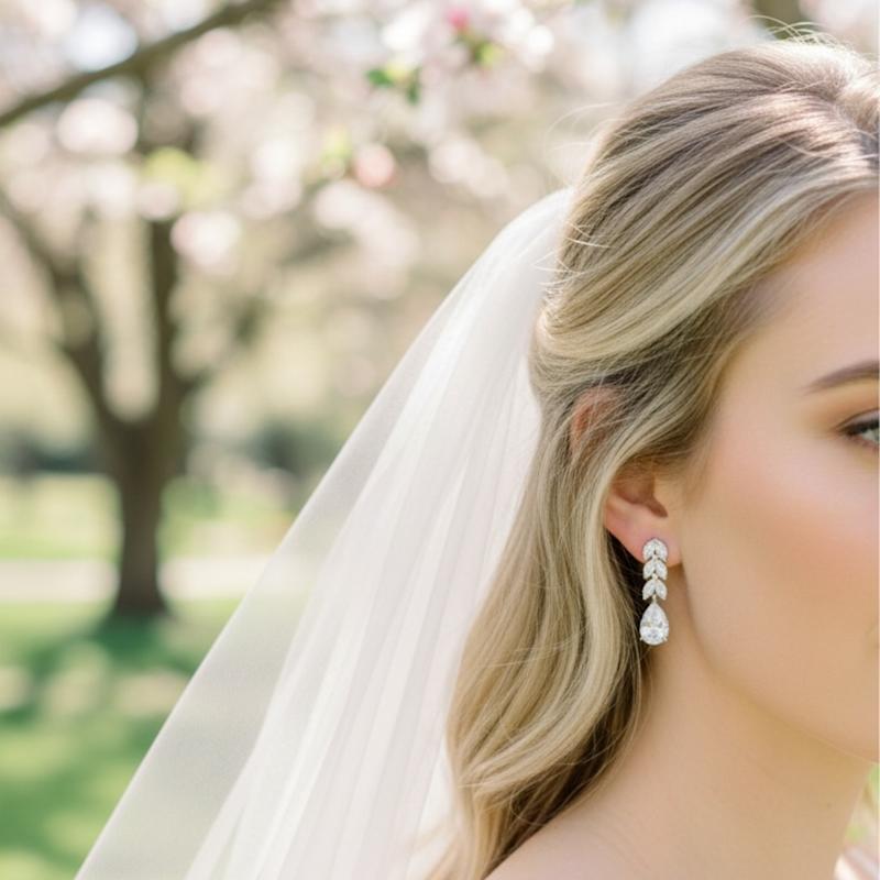 Thumbnail of Happy Ever After Drop Earrings Silver image