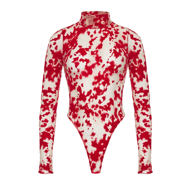 Thumbnail of Harlow Long Bodysuit Red image