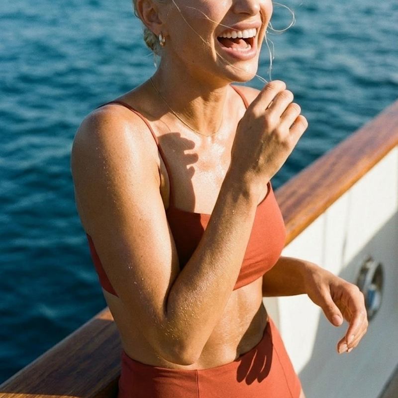Thumbnail of Harlow Red High Waisted Bikini Set image