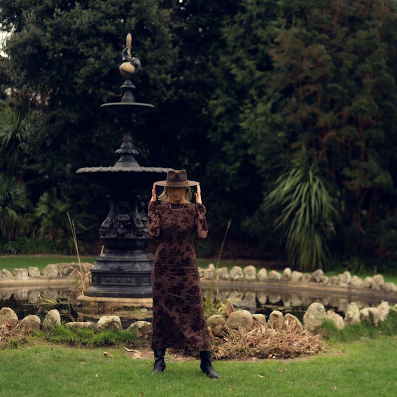 Thumbnail of Harlyn Chocolate Brown Fedora Hat image
