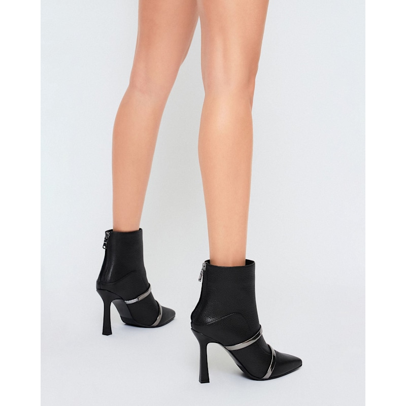 【⭐︎】herlipto Double Belt Ankle Boots ハーリップトゥ Double Belt Ankle Boots ブーツ 黒 36 - メルカリ