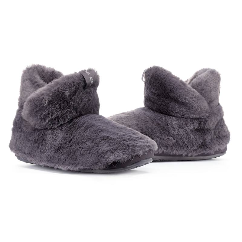 Thumbnail of Harriet - Recycled High Density Faux Fur Slipper Boot - Ink/Purple image