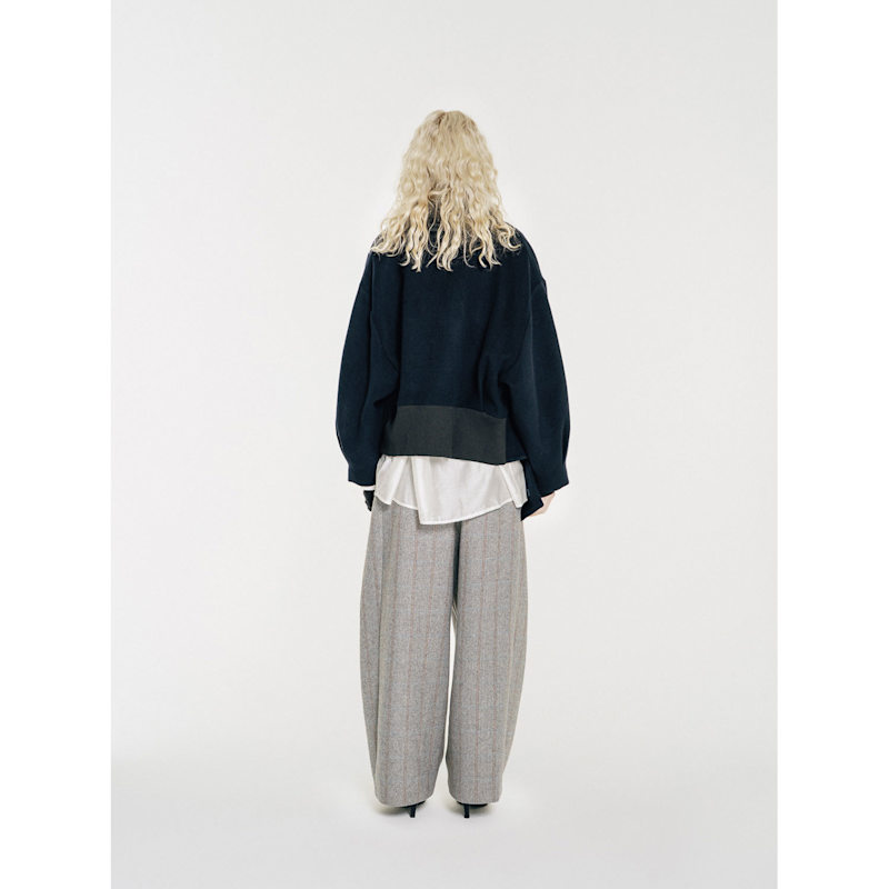 Hayes Herringbone Tweed Wide Leg Pants | Mute by JL | Wolf & Badger