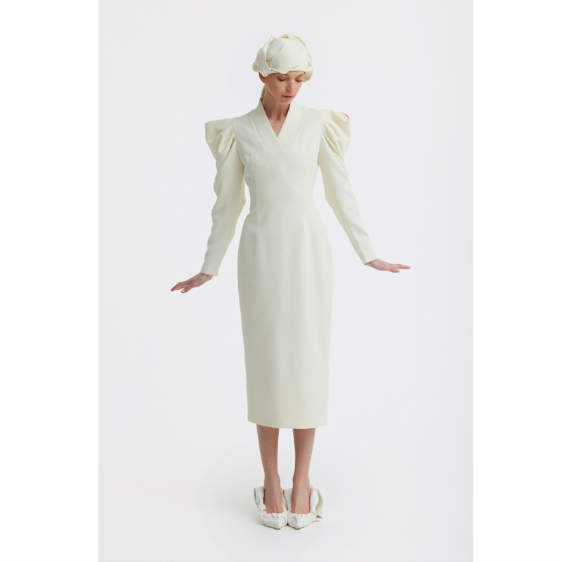 Thumbnail of Headpiece – Evening Mini Hat Style - Ivory image