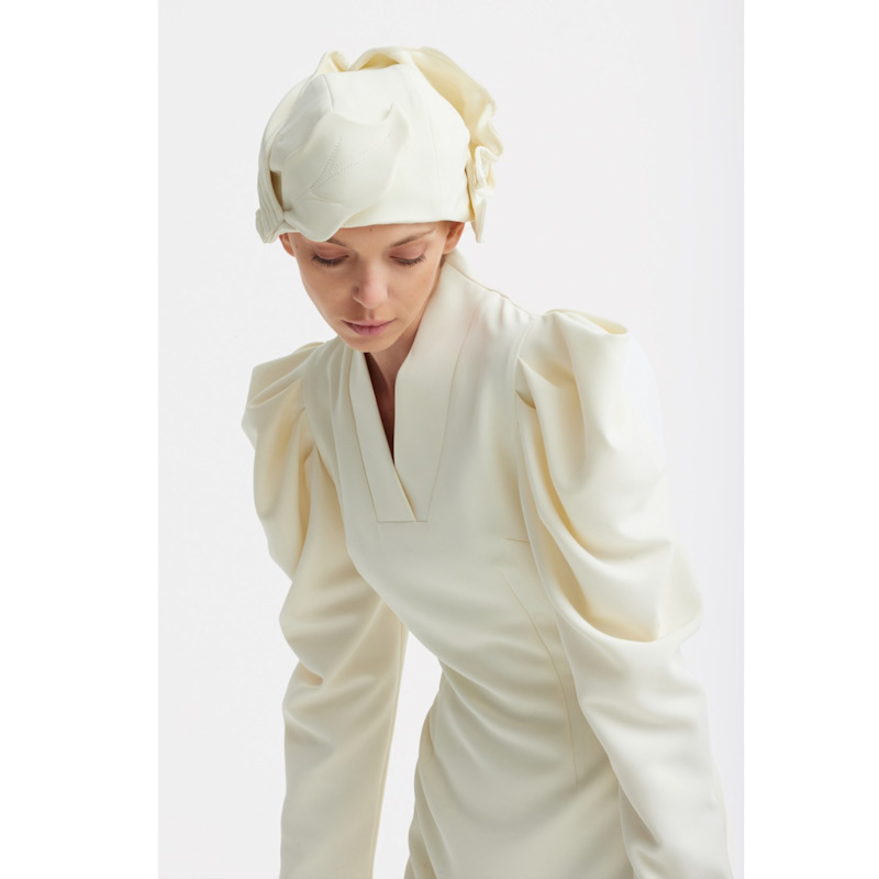 Thumbnail of Headpiece – Evening Mini Hat Style - Ivory image