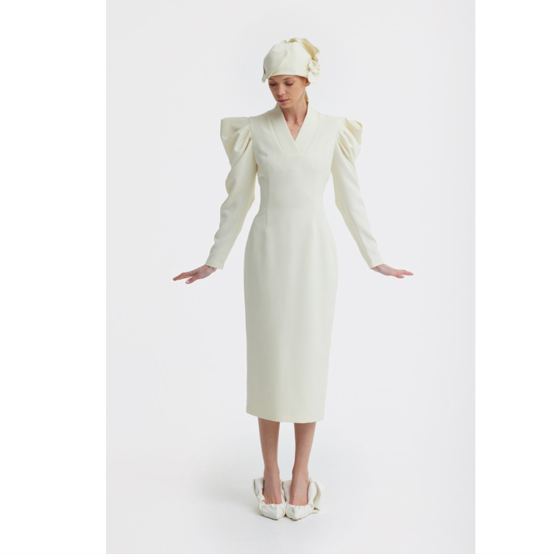 Thumbnail of Headpiece – Evening Mini Hat Style - Ivory image