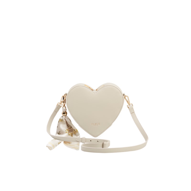 Thumbnail of Heart Crossbody Bag In Stone image
