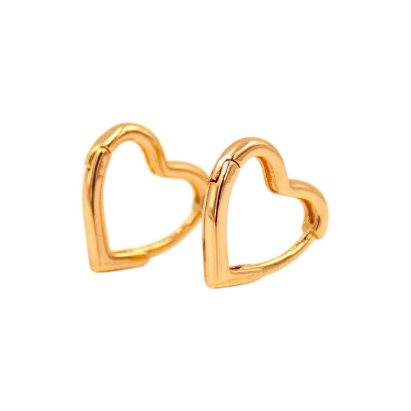 Thumbnail of Minimal Heart Earrings image