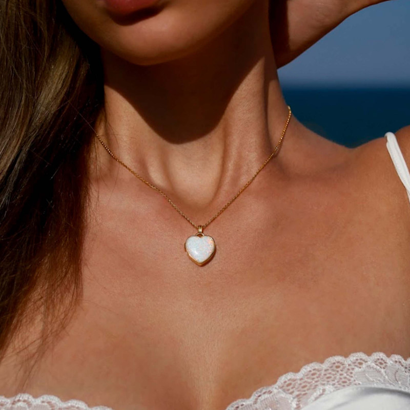 Thumbnail of Heart Of Opal Mia Locket image