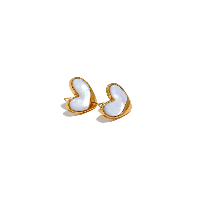 Thumbnail of Heart Stud Earrings image