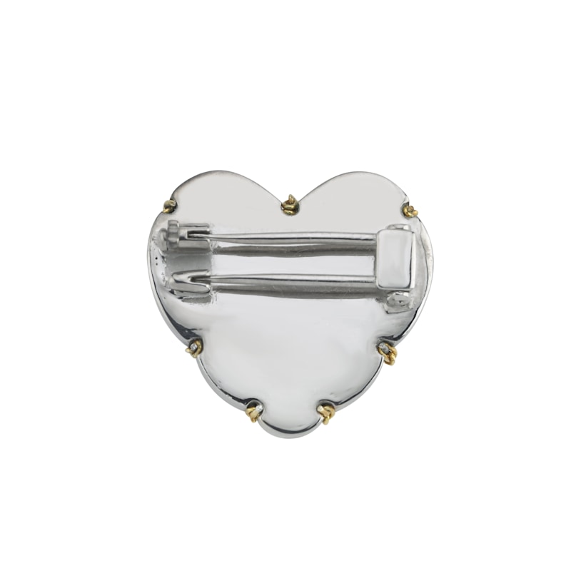 Thumbnail of Heart Pin Silver And Gold image