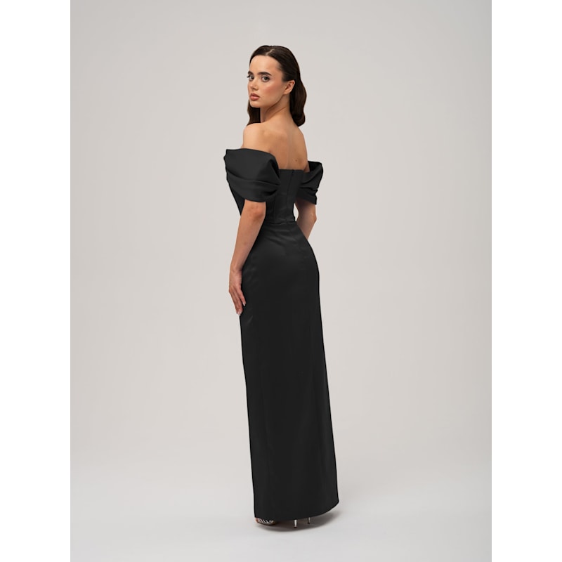 chinese dress ladies Satin Cowl Neck Maxi Dress