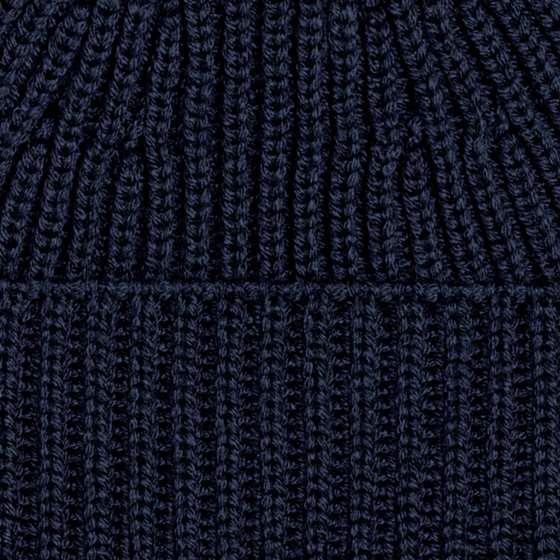 Thumbnail of Heavyweight Extra Fine Merino Craster Fisherman Beanie - Navy image
