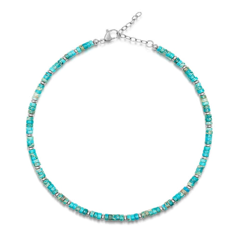 Thumbnail of Heishi Turquoise Choker With Silver image