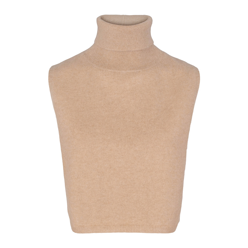 Thumbnail of Helene Cashmere Bib, Light Camel Beige image