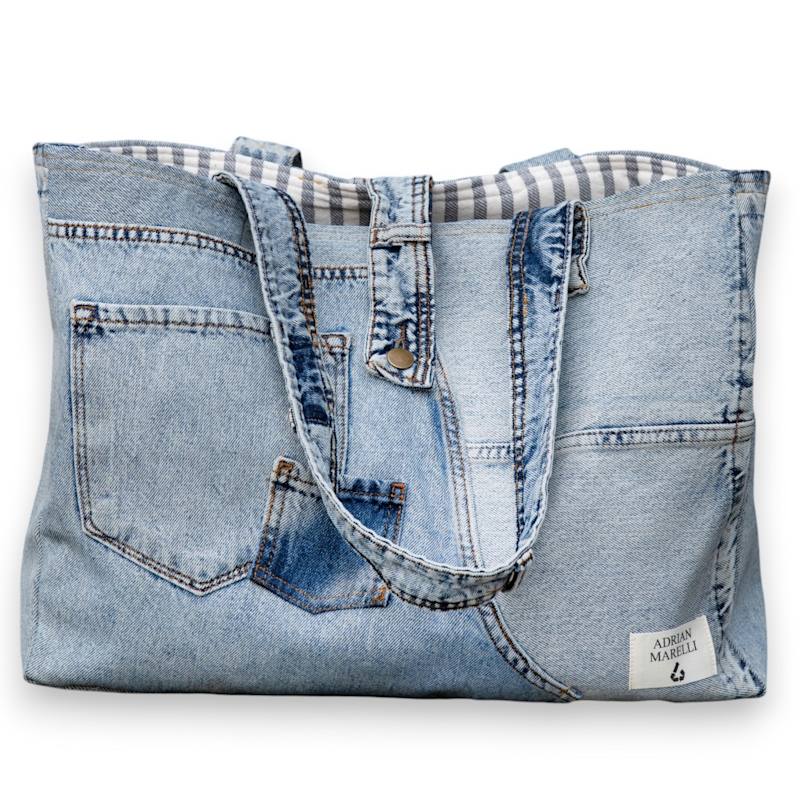 Thumbnail of Heritage Denim Tote Upcycled Snow White image