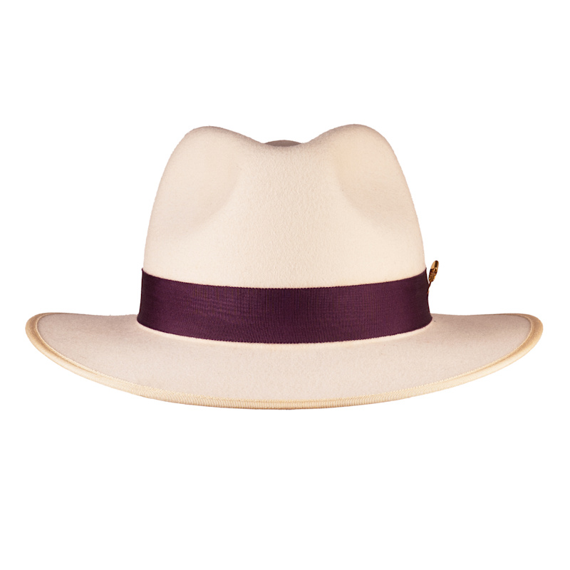 Thumbnail of Herra Seashell White Fedora Hat image