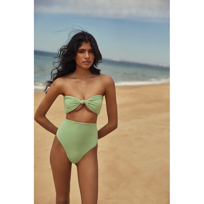 Thumbnail of Tide Bandeau Bikini Top - Green image