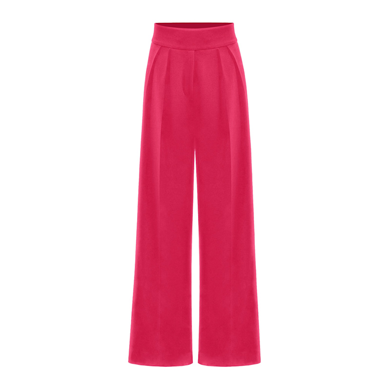 Thumbnail of High-Waist Wide-Leg Trousers, Hot Pink image