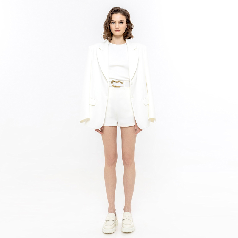 Thumbnail of High Waisted Shorts White image