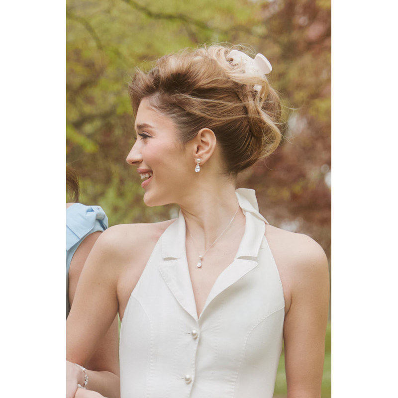 Thumbnail of Highgrove Silver Crystal & Pearl Necklace image