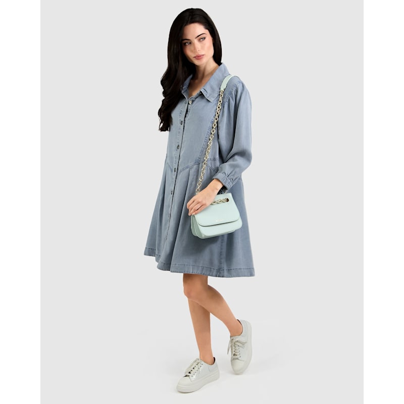 Supercut Denim Dress - Mid Denim | Belle & Bloom | Wolf & Badger