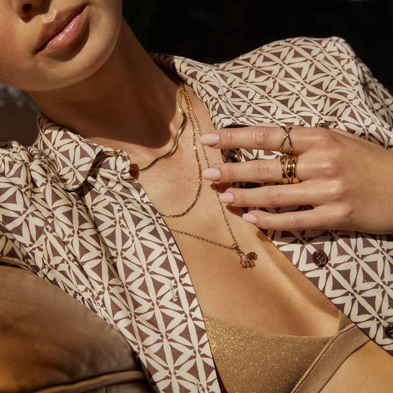 Thumbnail of Honey Bee Gold Necklace image
