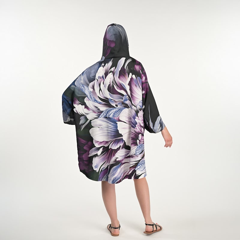 Thumbnail of Hooded Kaftan Dress In Purple image