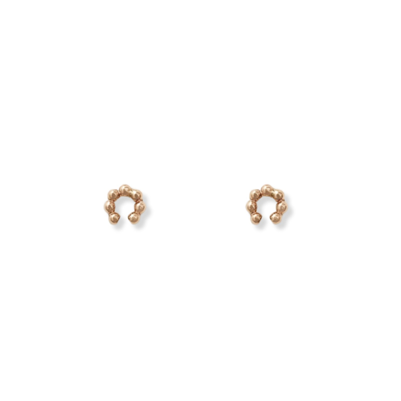 Thumbnail of Horseshoe Earrings - Gold Filled Minimalist Stud image