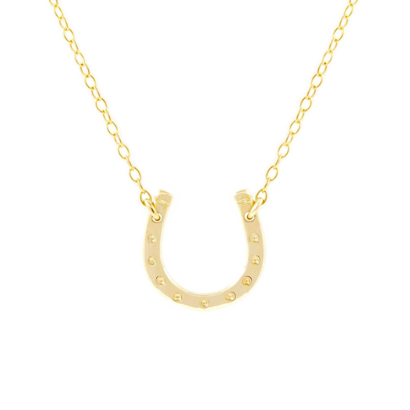 Thumbnail of Lucky Horseshoe Necklace - Gold image
