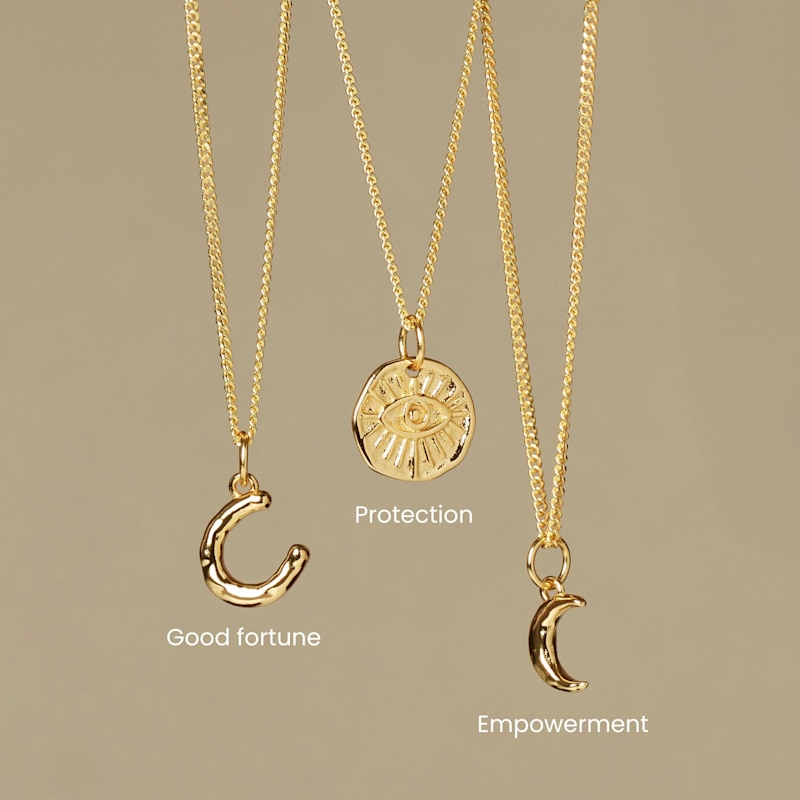 Thumbnail of Horseshoe Necklace Gold image