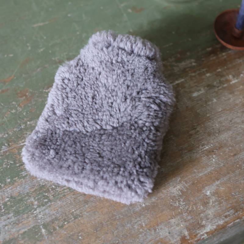 Thumbnail of Hot Water Bottle Cover Mink Curly- 0.2L Micro image