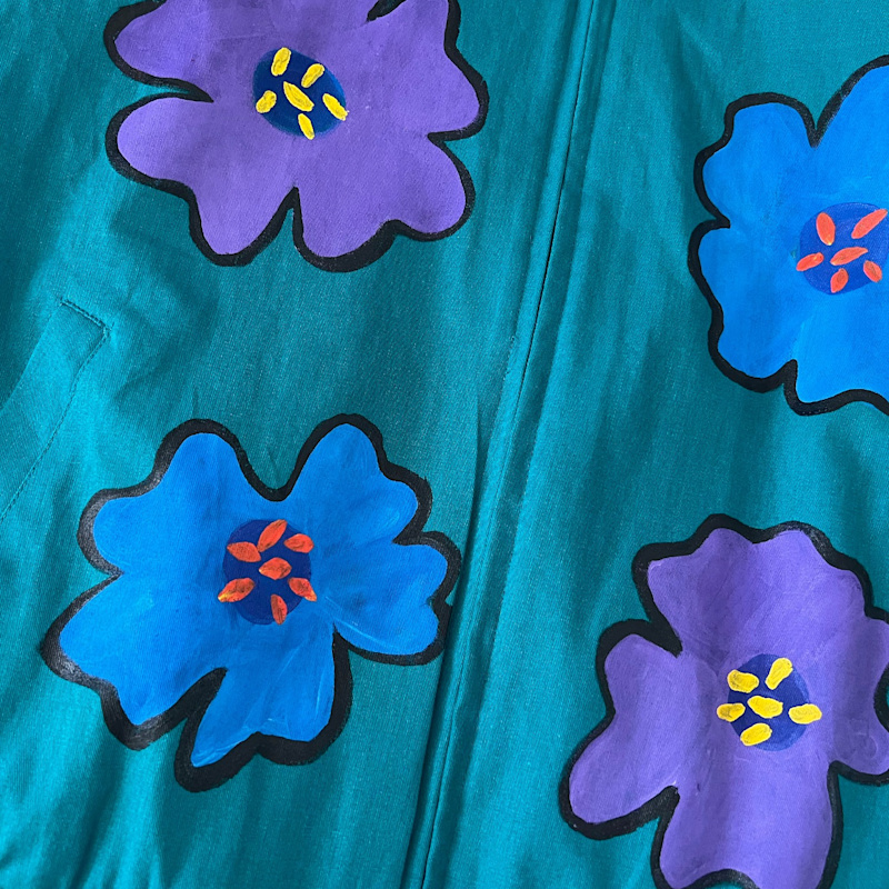 Thumbnail of Blue Teal Floral Jacket image