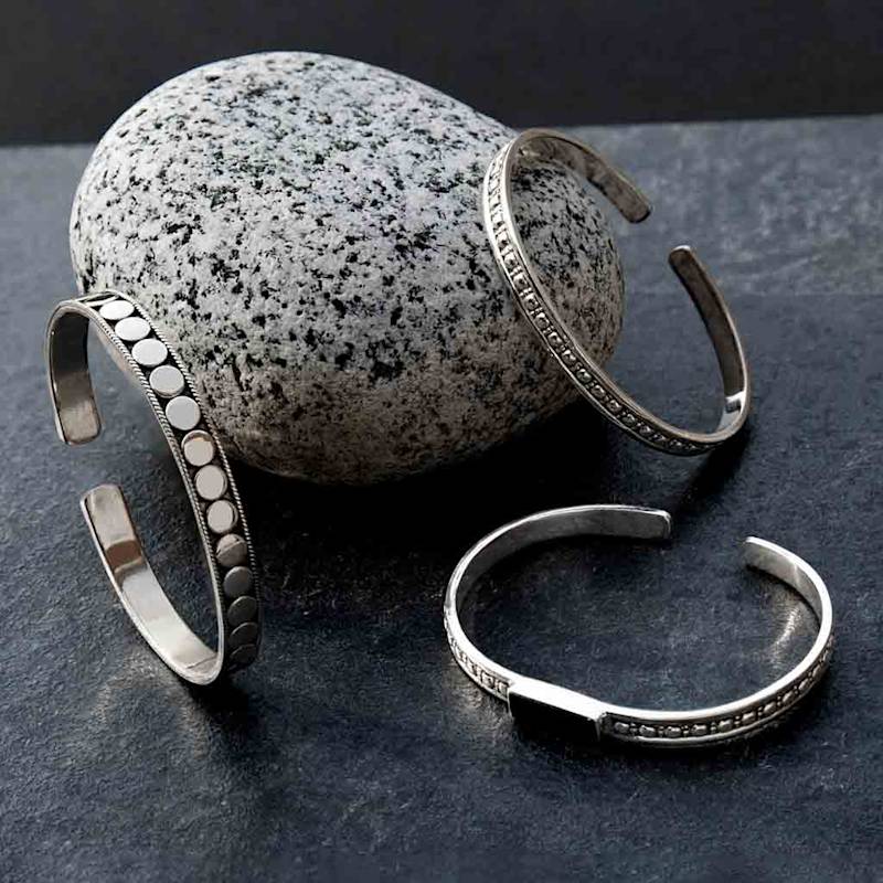 Thumbnail of Maharani Men's Black Onyx Cuff Bracelet image