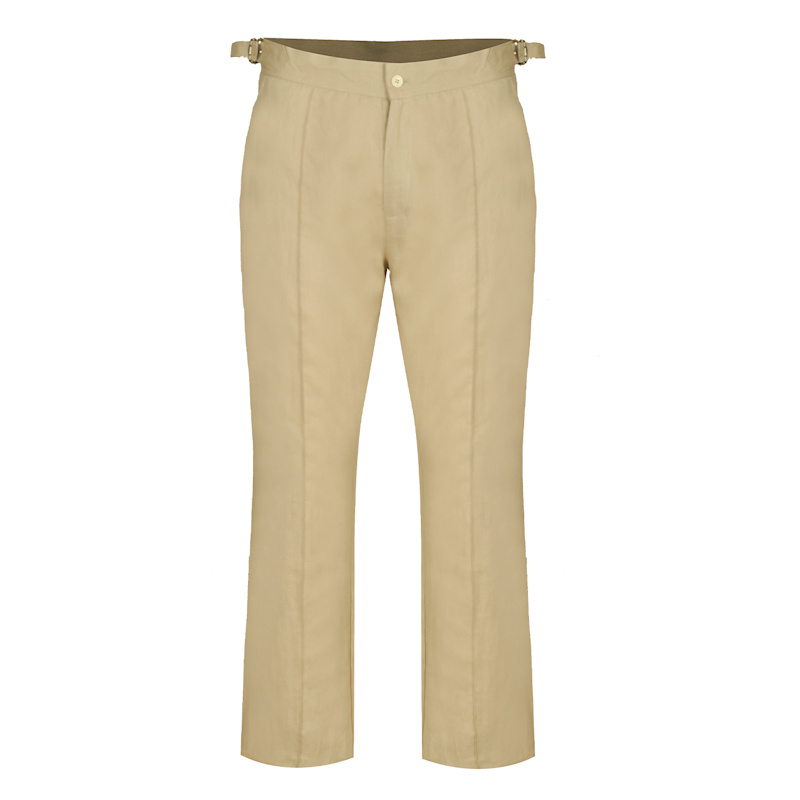 Thumbnail of Hugo Linen Trouser With Side Adjuster - Beige image