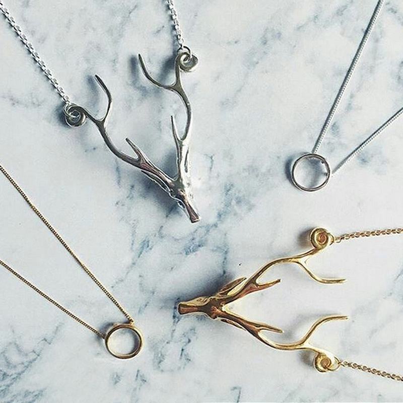 Thumbnail of Deer Necklace - Silver image