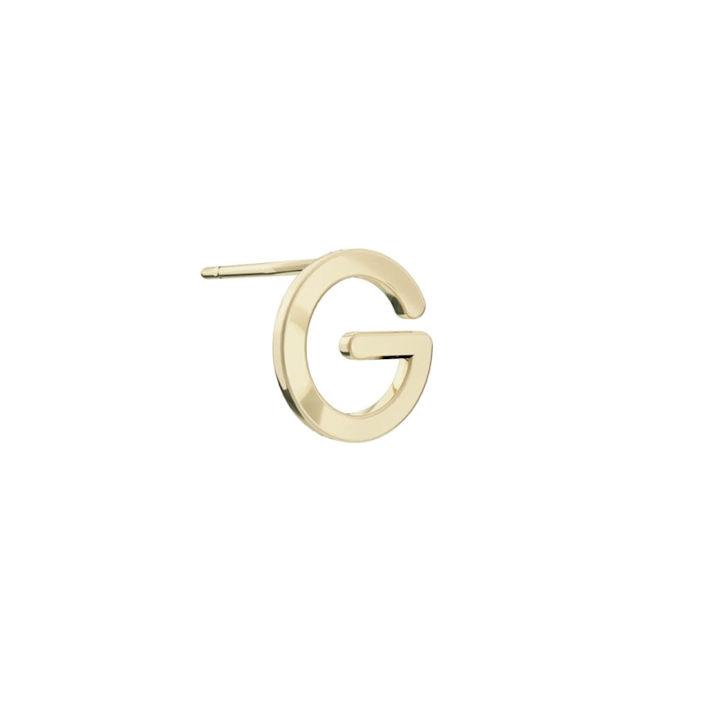 Thumbnail of Alphabet Stud Earring - Gold image