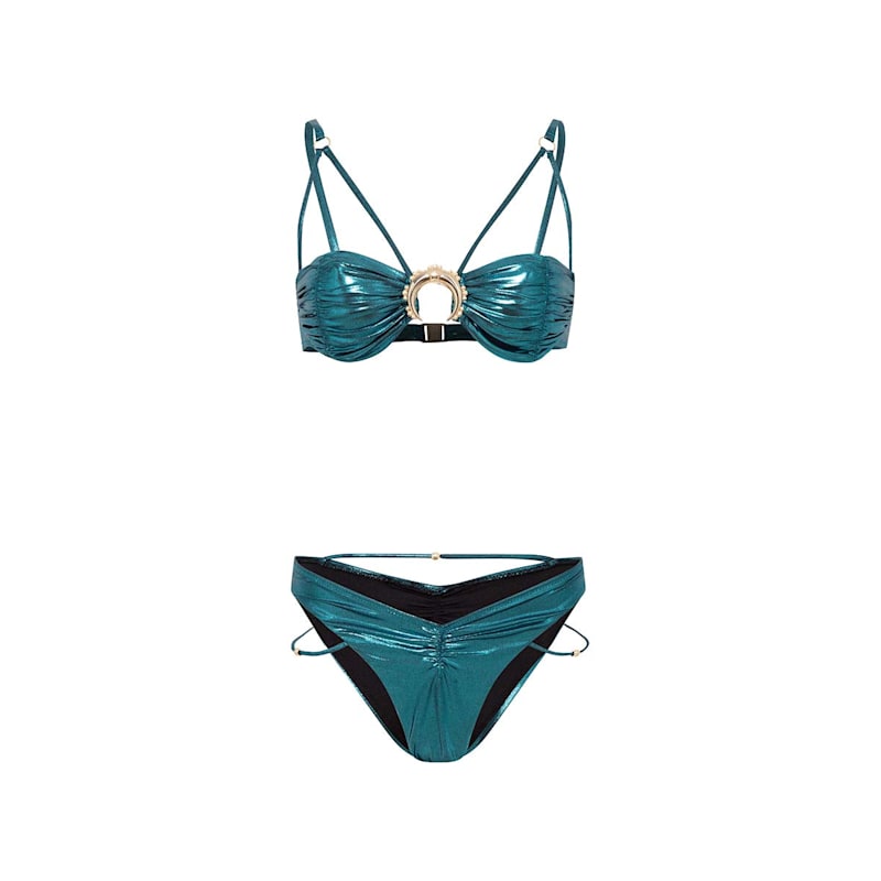 Thumbnail of Two-Piece Hypnotic Bikini – Metallic Navy Blue image