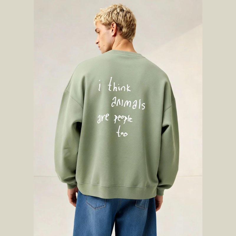 Thumbnail of I Think Animals Are People Too Crewneck image